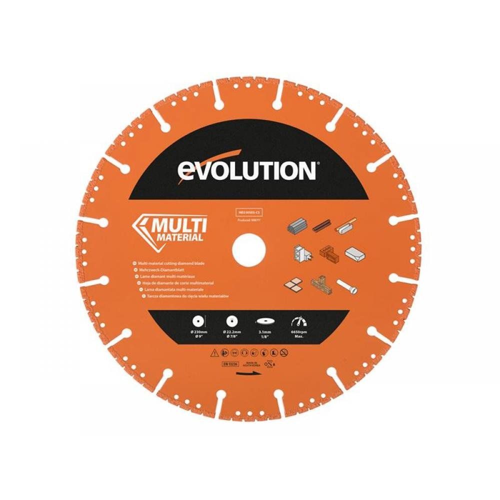 Evolution Evolution MD230SEG-CS Multi-Material Diamond 230mm (9") - Image 1