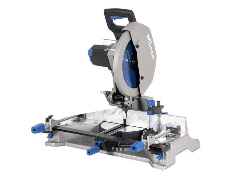 Evolution Evolution S355MCS 355mm Mitre Chop Saw Heavy Duty Metal Cutting (230V) - Image 1