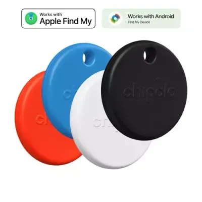 Chipolo POP Item Finder Black Red Blue White
