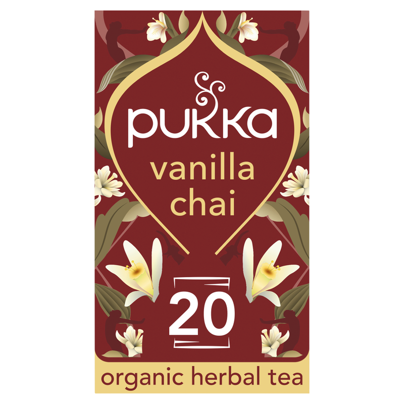 Pukka Vanilla Chai 20 Herbal Tea Sachets 40g - Image 1
