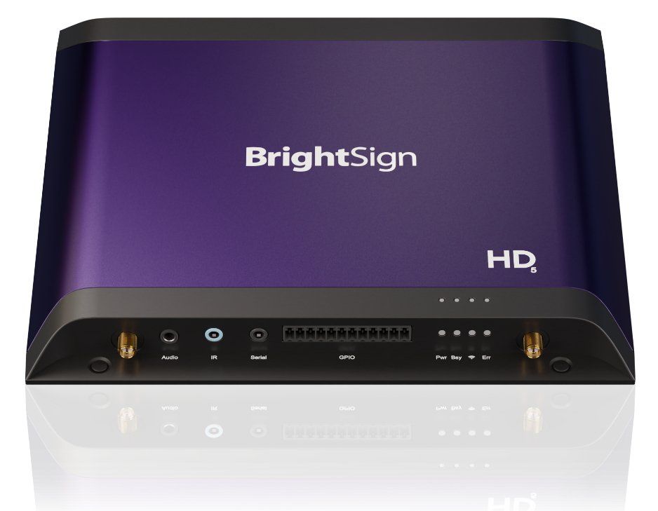 BrightSign HD1025 digital media player Black Purple 4K Ultra HD - Image 1