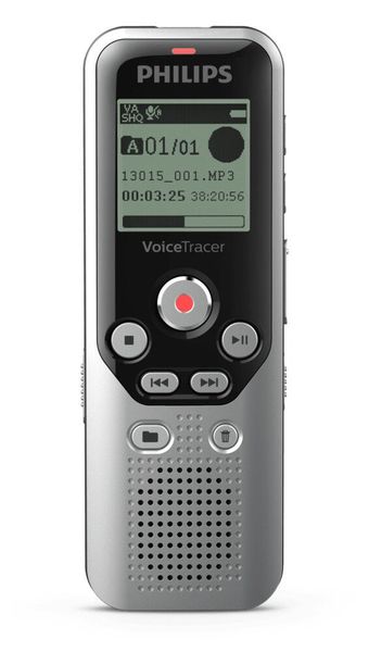 Philips DVT1250 dictaphone Internal memory & flash card Black Grey