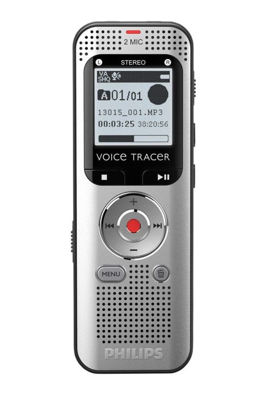 Philips Voice Tracer DVT2015 dictaphone Internal memory & flash card Silver - Image 1