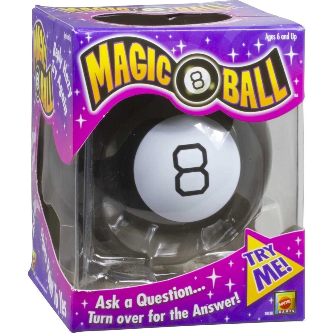 Mattel Magic 8 Ball - Black, Black - Image 1