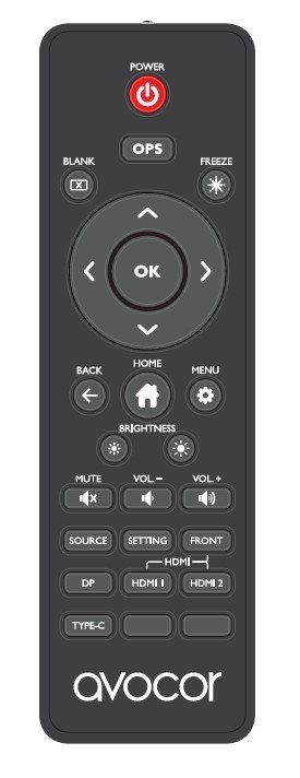 Avocor Remote for AVE-30-A / AVE-40 Series Displays - Image 1
