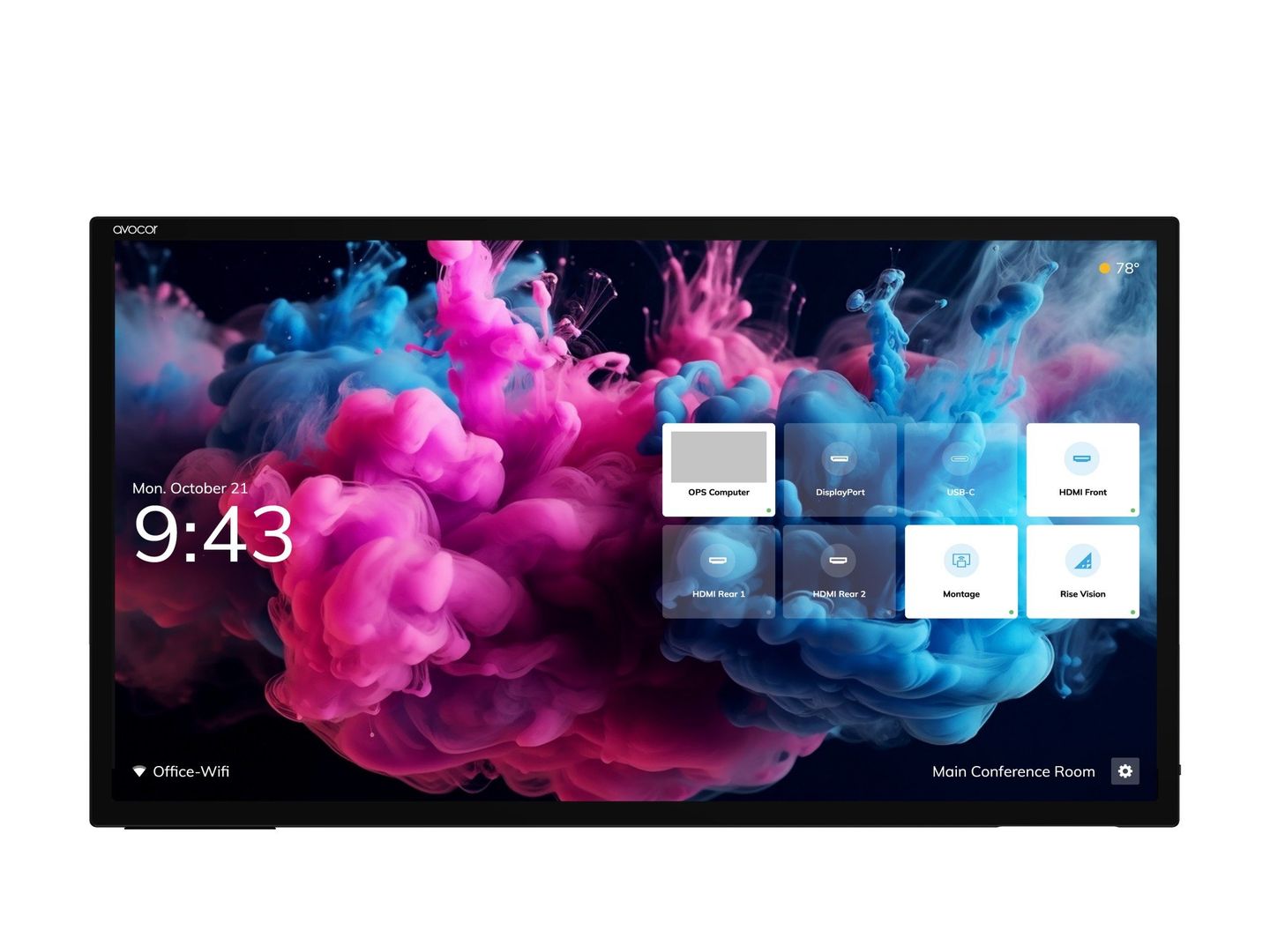 Avocor AVH-7520 H-Series - 75" 4K Pcap LED Interactive Display - Image 1