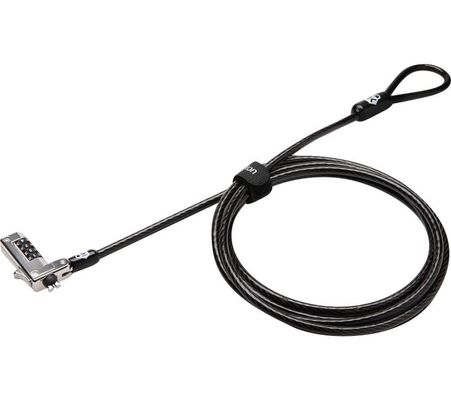 KENSINGTON Slim NanoSaver Combination Laptop Security Lock, Silver/Grey,Black