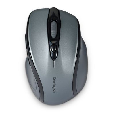 KENSINGTON Pro Fit Mid-Size Wireless Optical Mouse, Silver/Grey