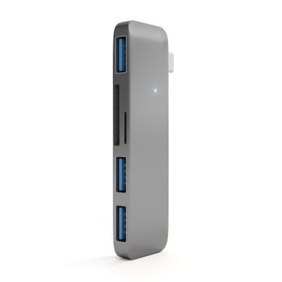 Satechi ST-TCUHM laptop dock/port replicator USB 3.2 Gen 1 (3.1 Gen 1) Type-C Silver - Thumbnail 2