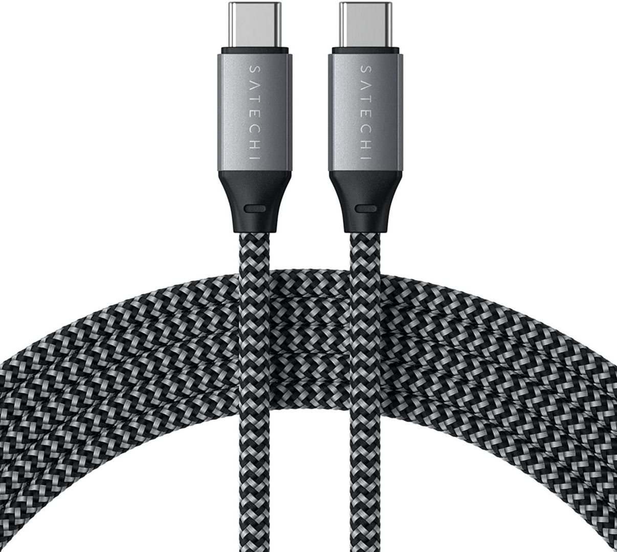 Satechi ST-TCC2MM. Cable length: 2 m. Connector 1: USB C Connector 2: USB C Maximum data transfer rate: 0.48 Gbit/s Product colour: Black Grey - Image 1