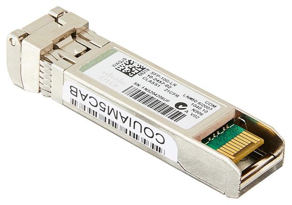 Cisco 10GBASE-LR SFP Module for 10-Gigabit Ethernet Deployments, Hot Swappable, 5-Year Standard Warranty (SFP-10G-LR=)