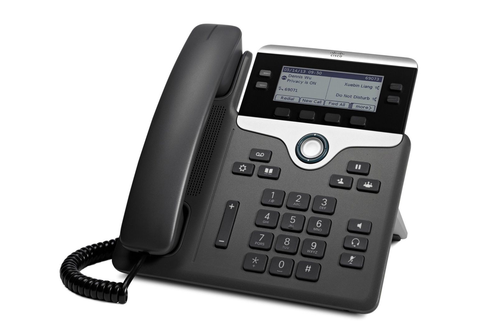 Cisco IP Business Phone 7841, 3.5-inch Greyscale Display, Class 1 PoE, Supports 4 Lines, 1-Year Limited Hardware Warranty (CP-7841-K9=) - Image 1