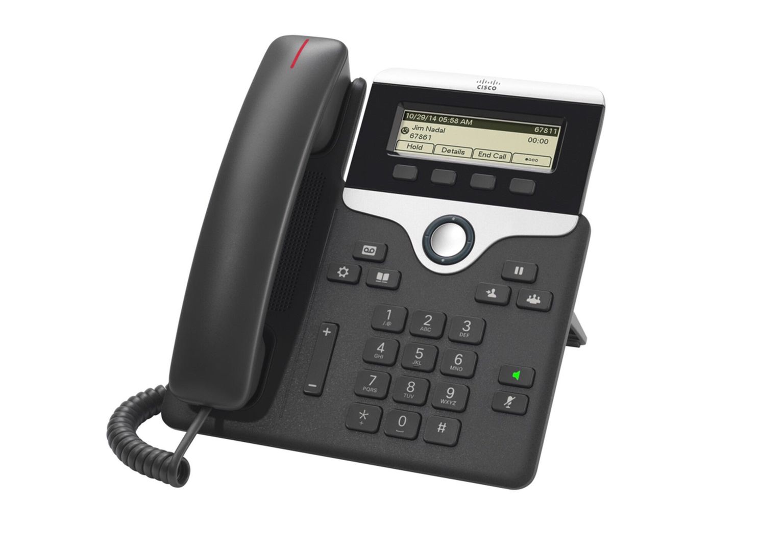 Cisco IP Business Phone 7811, 3.2-inch Greyscale Display, Class 1 PoE, Supports 1 Line, 1-Year Limited Hardware Warranty (CP-7811-K9=) - Image 1