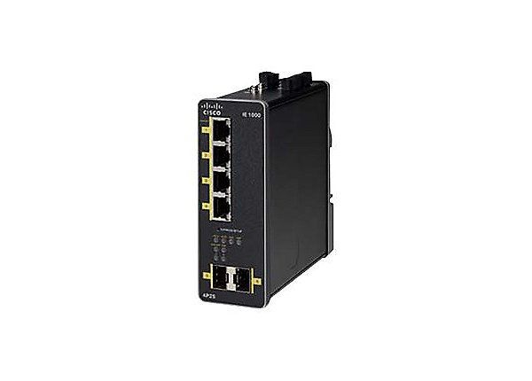 Cisco IE 1000-4P2S-LM Managed Gigabit Ethernet (10/100/1000) Power over Ethernet (PoE) Black - Image 1