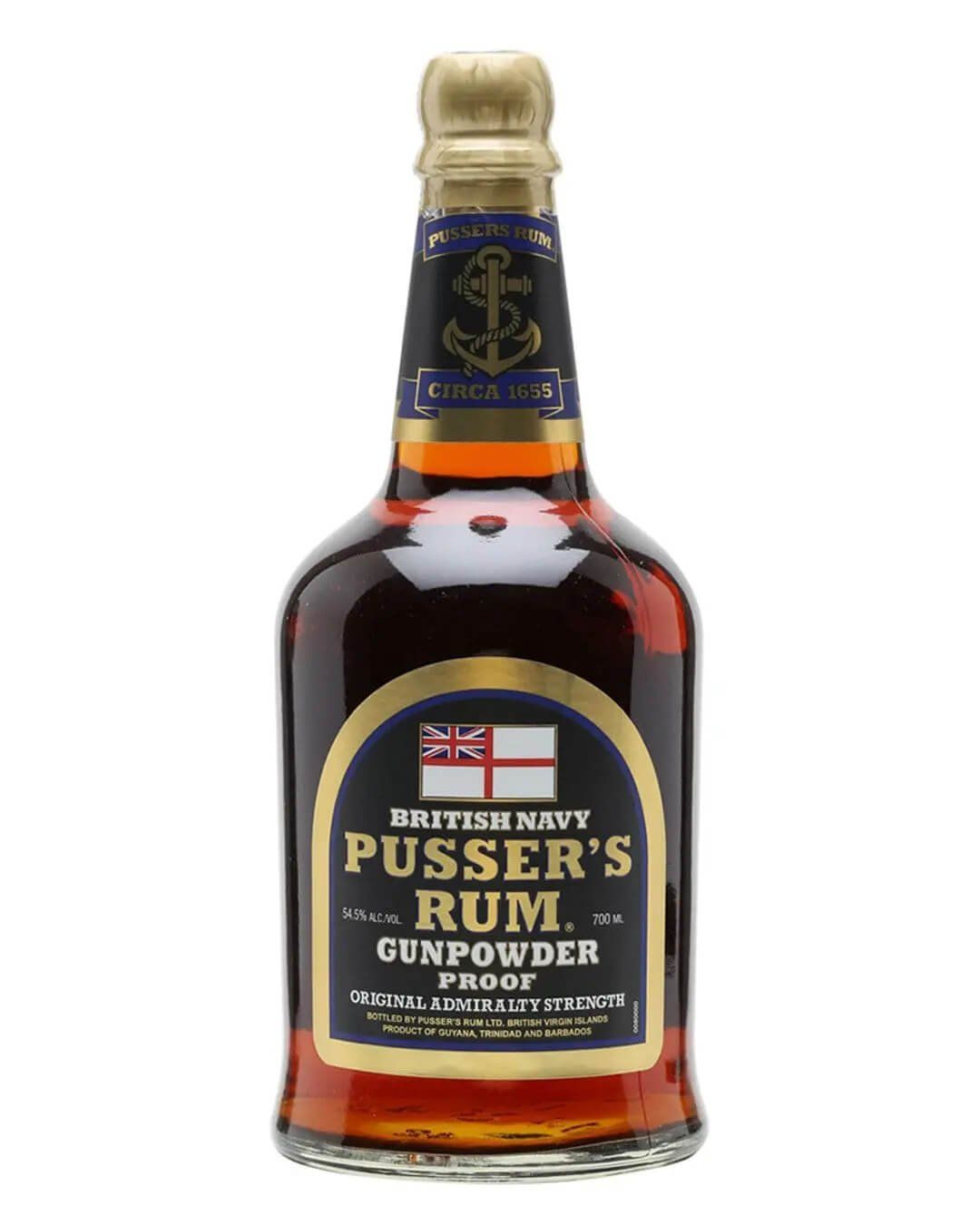 Pusser's Gunpowder Proof British Navy Rum Blended Modernist Rum - Image 1