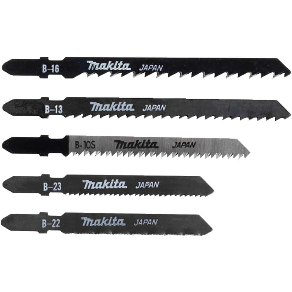 Makita 5 Piece Wood and Metal Cutting Jigsaw Blades Set - Image 1