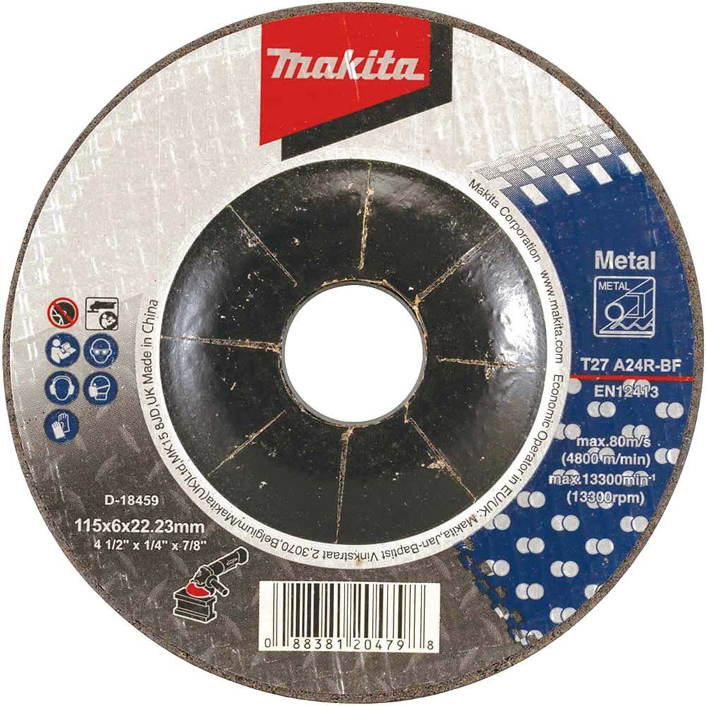 Makita A24 Metal Depressed Grinding Disc 115mm - Image 1