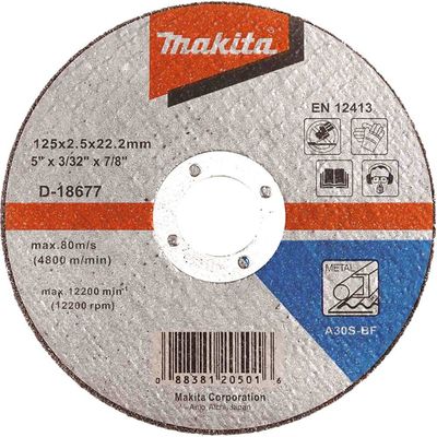 Makita A41 Flat Metal Cutting Disc 125mm