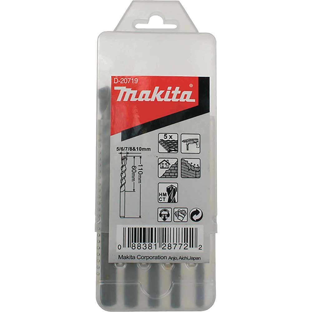 Makita 5 Piece TCT Masonry Drill Bit Set - Image 1