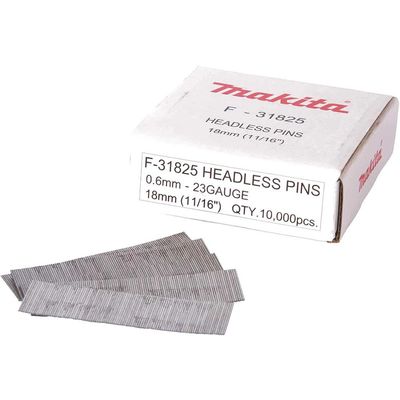 Makita 23 Gauge HeadLess Mini Pin 18mm Pack of 10000