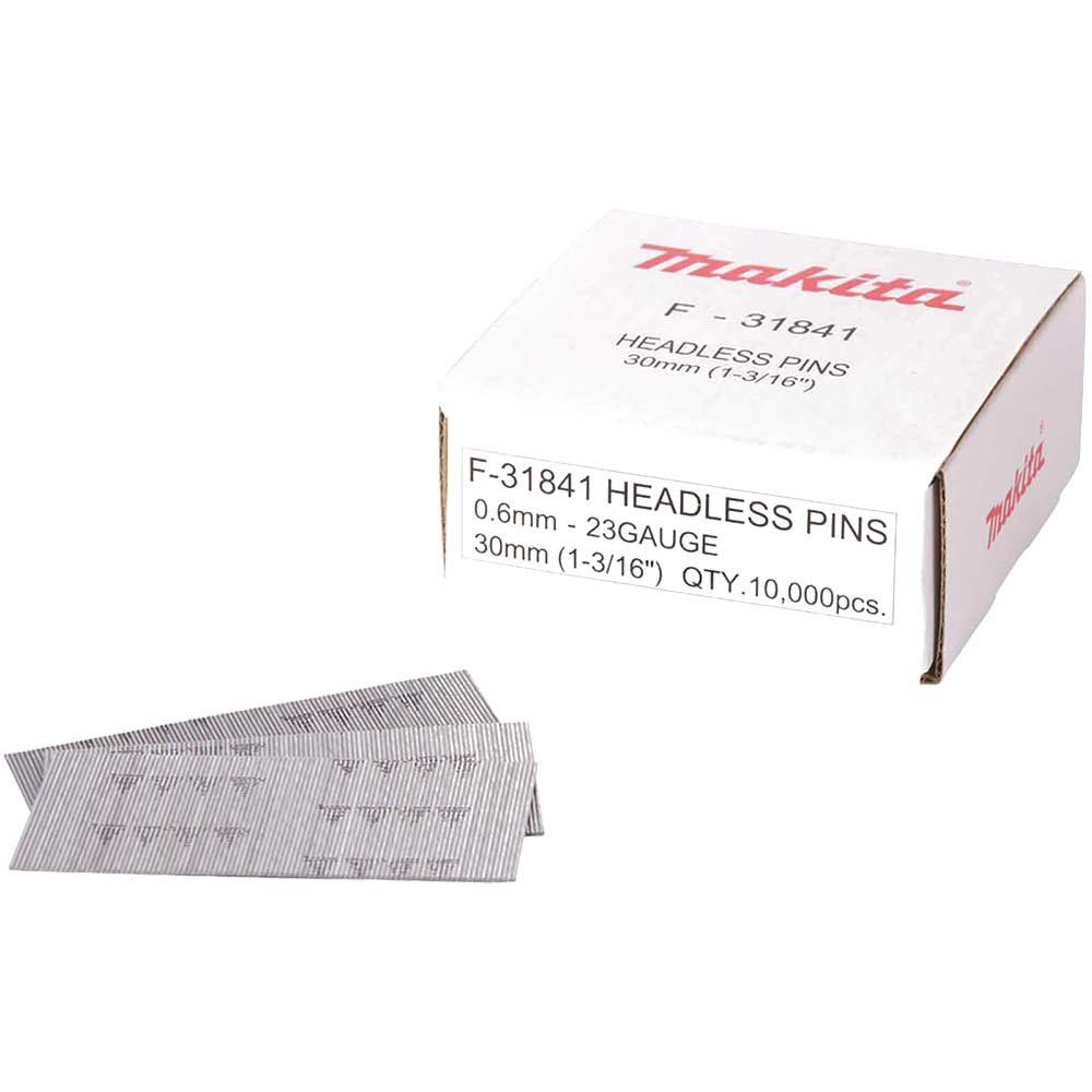 Makita 23 Gauge HeadLess Mini Pin 30mm Pack of 10000 - Image 1