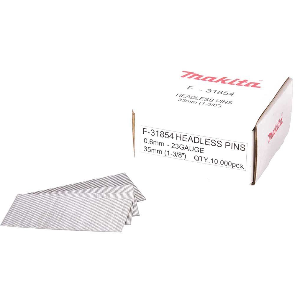 Makita 23 Gauge HeadLess Mini Pin 35mm Pack of 10000 - Image 1