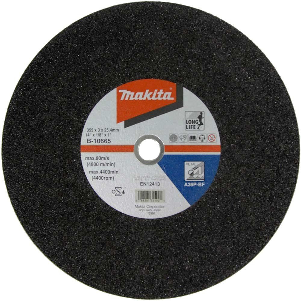 Makita A36P-BF Chop Saw Metal Cutting Disc 355mm 355mm - Image 1