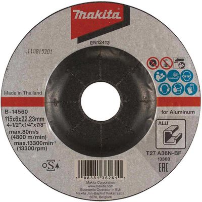Makita A36N Aluminium Grinding Disc 115mm