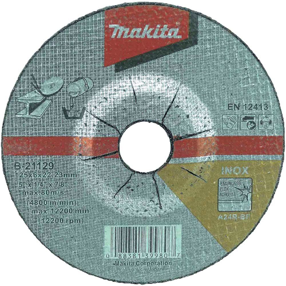 Makita A24R Long Life Metal Depressed Grinding Disc 125mm - Image 1