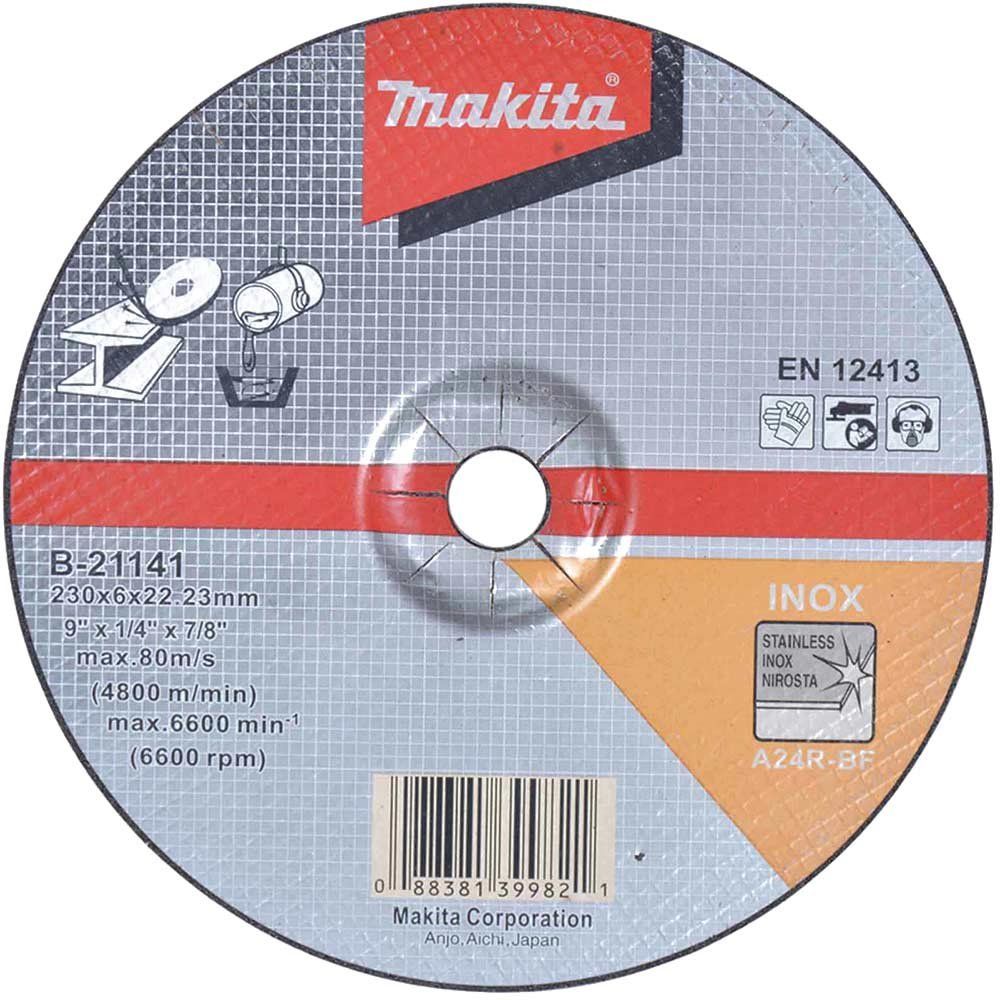 Makita A24R Long Life Metal Depressed Grinding Disc 230mm - Image 1