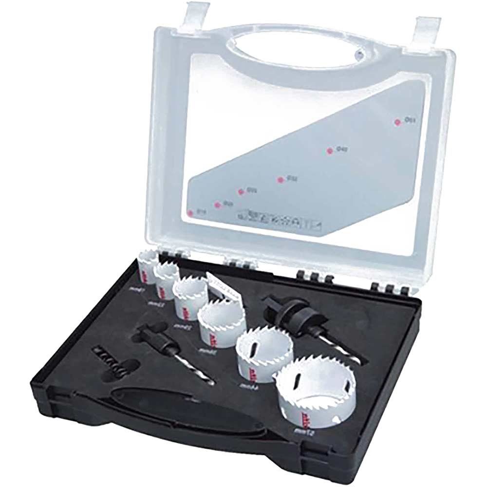 Makita 8 Piece Electricians Bi Metal Hole Saw Set - Image 1