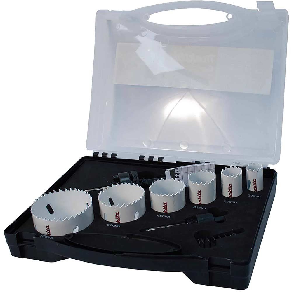 Makita 8 Piece Electricians Bi Metal Hole Saw Set - Image 1
