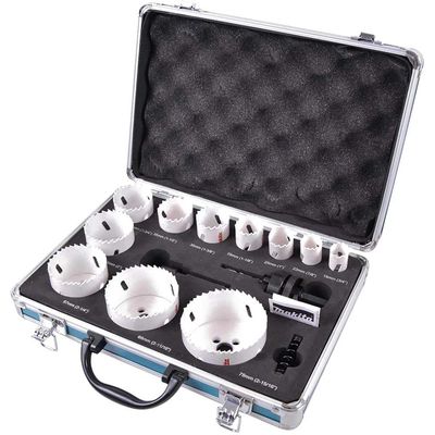 Makita 14 Piece Plumbers Bi Metal Hole Saw Set