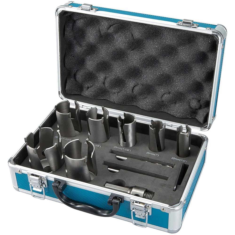 Makita 9 Piece TCT Hole Saw Set - Image 1