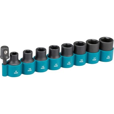Makita 9 Piece 1/2" Drive Impact Socket Set 1/2"