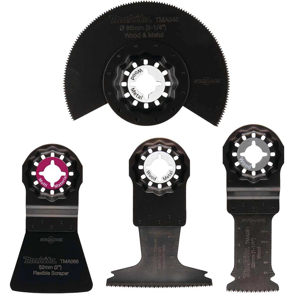 Makita 4 Piece Starlock Flooring Multitool Oscillating Blades Set - Image 1
