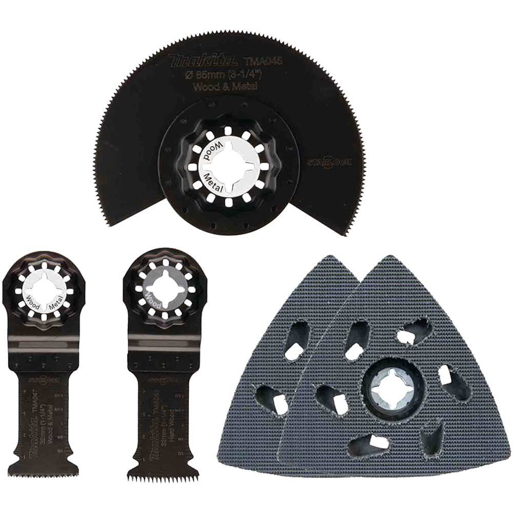 Makita 5 Piece Starlock Carpenty Multitool Oscillating Blades Set - Image 1