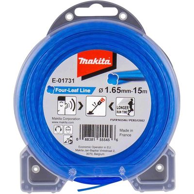 Makita Four Leaf Nylon Grass Trimmer Cord 1.6mm 15m