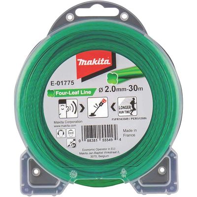 Makita Four Leaf Nylon Grass Trimmer Cord 2mm 30m