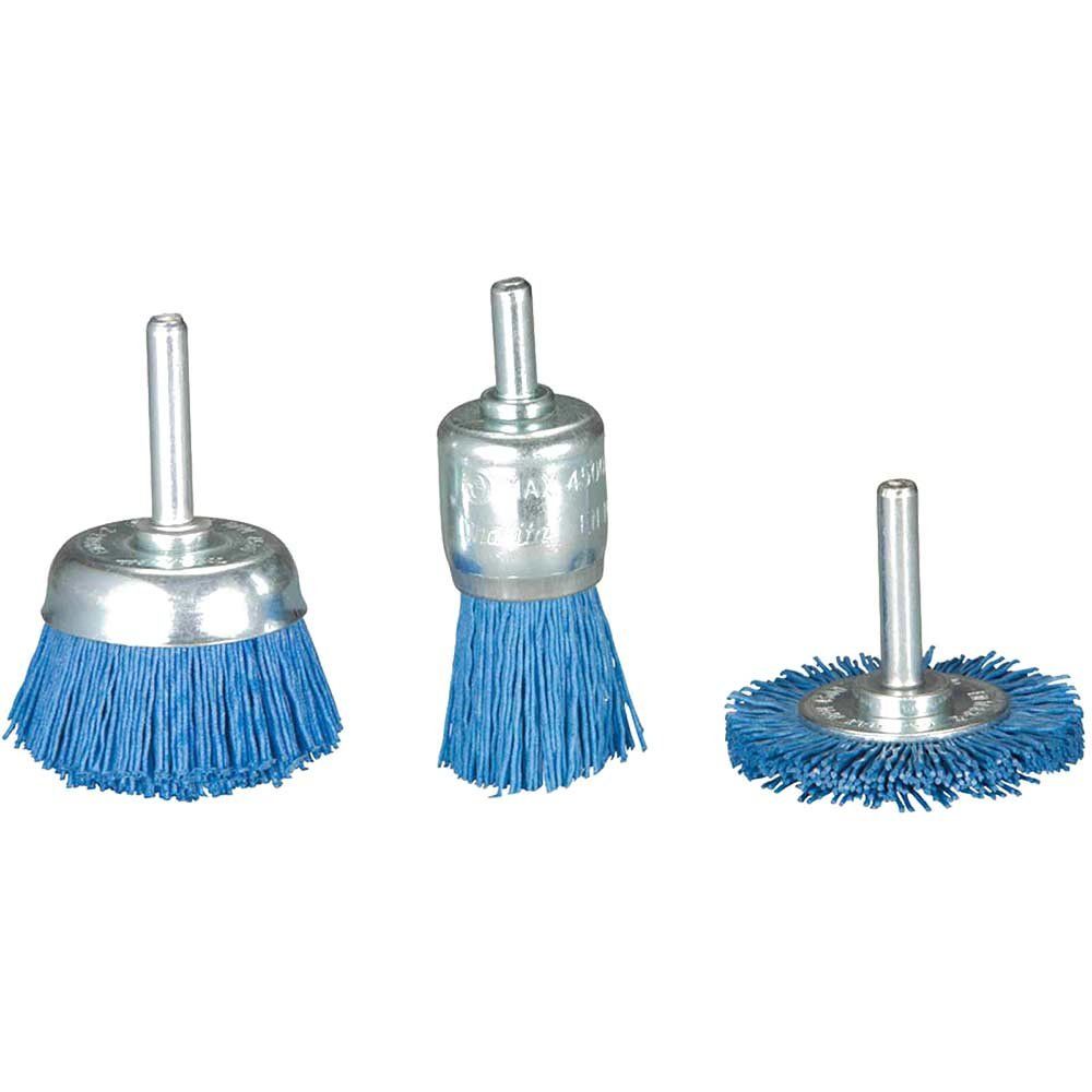 Makita 3 Piece Nylon Brush Set Fine - Image 1