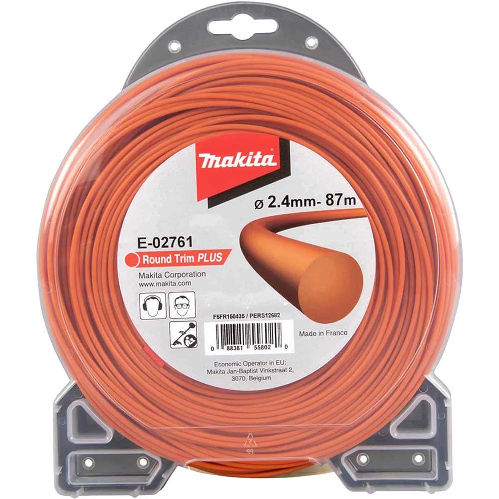 Makita Round Trim Plus Orange Grass Trimmer Line 2.4mm 87m - Image 1