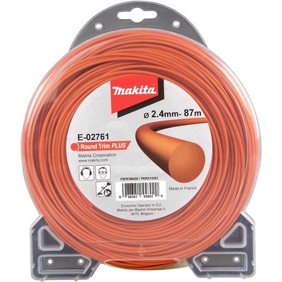 Makita Round Trim Plus Orange Grass Trimmer Line 2.4mm 87m