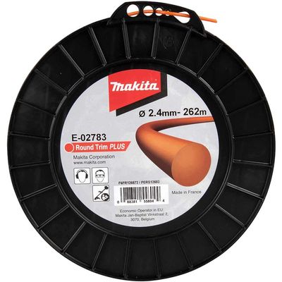 Makita Round Trim Plus Orange Grass Trimmer Line 2.4mm 262m