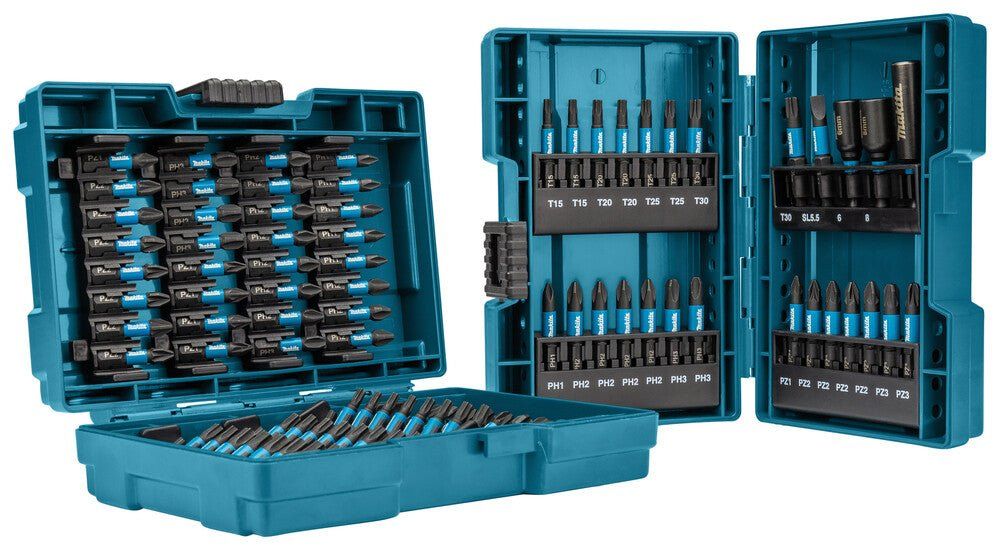 Makita 90 Piece Impact Black Screwdriver Bit Set - Image 1