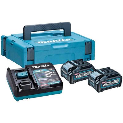 Makita 191K01-6 40v Max XGT Cordless 2 Battery 4ah and Charger Kit 4ah