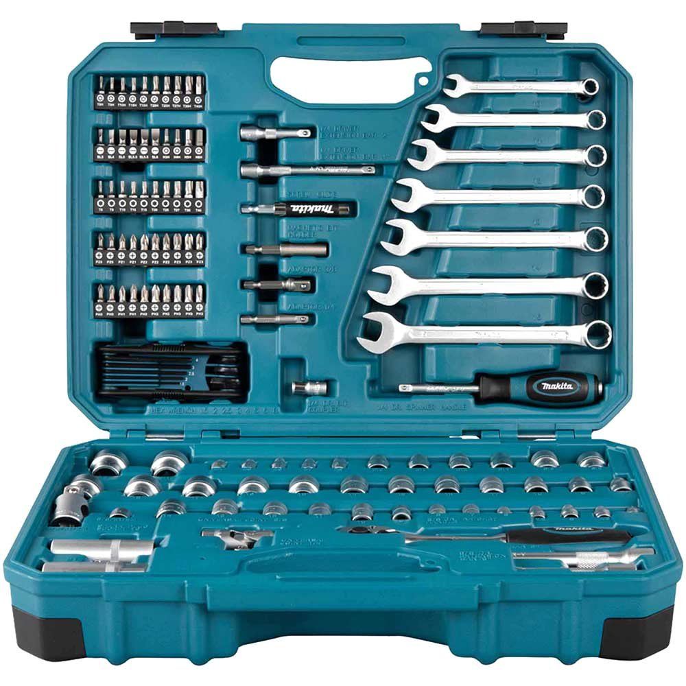 Makita 120 Piece Socket and Spanner Maintenance Tool Set - Image 1