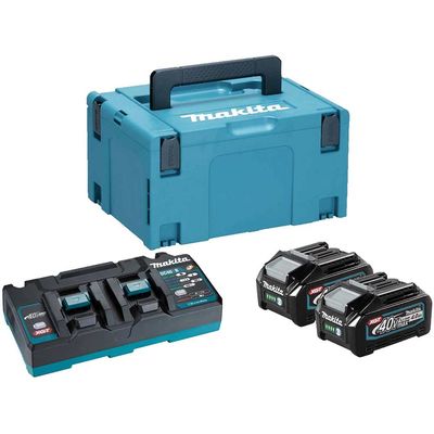 Makita 191U05-8 40v Max XGT Cordless 2 Battery 4ah and 110v Charger Kit 4ah