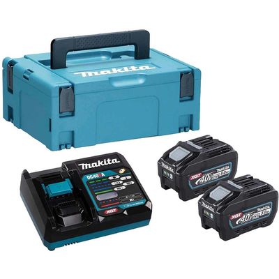 Makita 191V42-8 40v Max XGT Cordless 2 Battery 5ah and Charger Kit 5ah