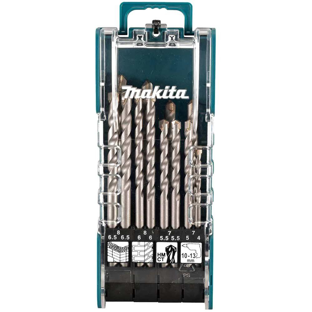 Makita 12 Piece TCT Masonry Drill Bit Set - Image 1