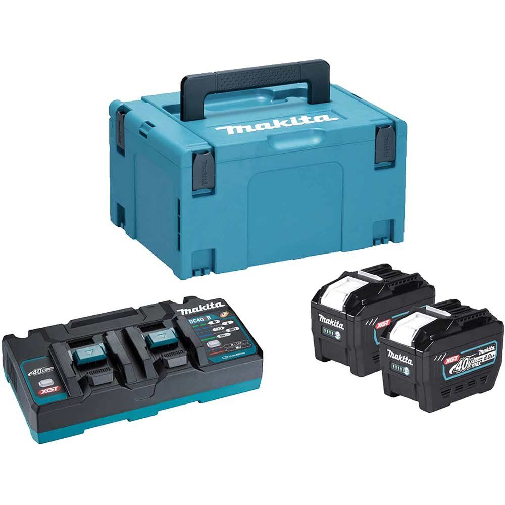 Makita 1910A1-7 40v Max XGT Cordless 2 Battery 8ah and 110v Charger Kit 8ah - Image 1
